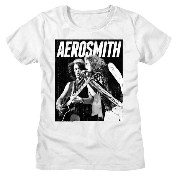 Aerosmith - BW Womens T-Shirt - HYPER iCONiC.