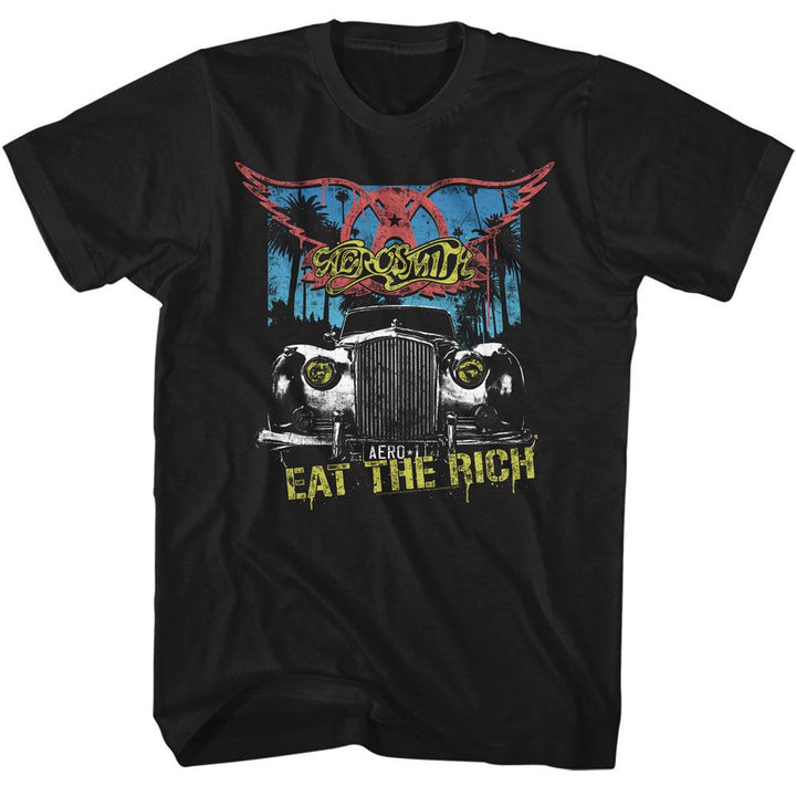 Aerosmith - Eat The Rich Car Boyfriend Tee - HYPER iCONiC.