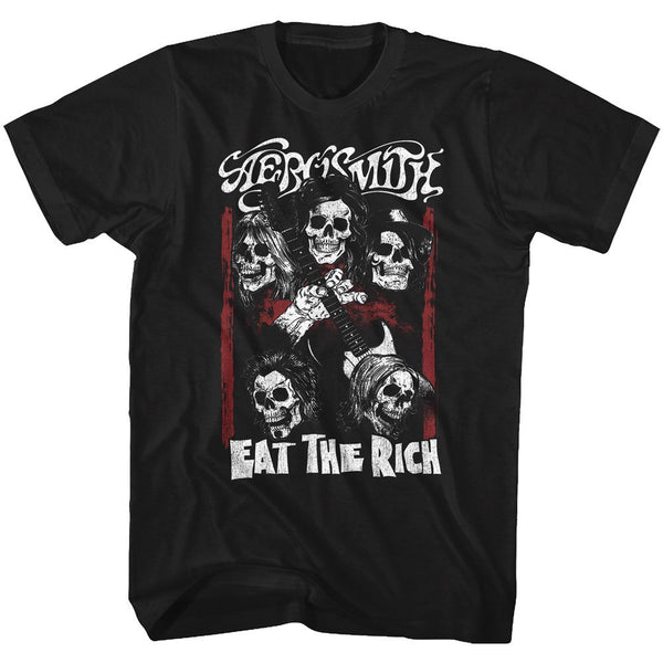 Aerosmith - Eat The Rich Skull Boyfriend Tee - HYPER iCONiC.