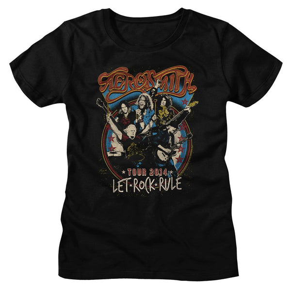 Aerosmith - Let Rock Rule Womens T-Shirt - HYPER iCONiC.