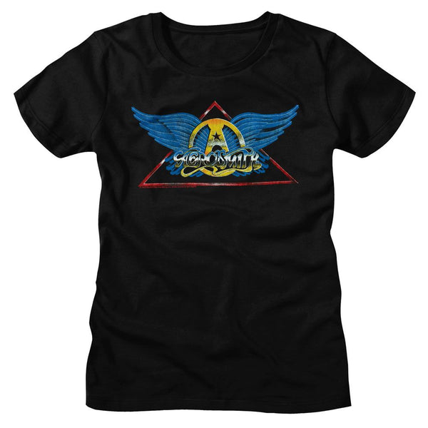 Aerosmith - Logo Womens T-Shirt - HYPER iCONiC.