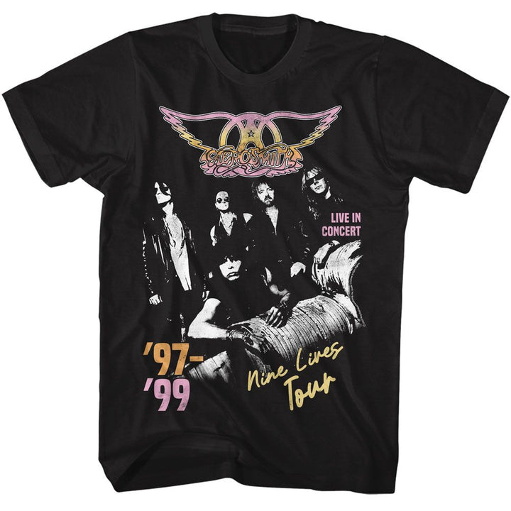 Aerosmith - Nine Lives Tour Boyfriend Tee - HYPER iCONiC.