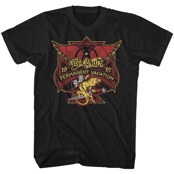 Aerosmith - Perm Vacay Lizard T-Shirt - HYPER iCONiC.