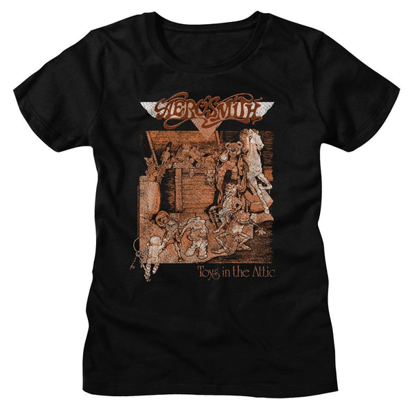Aerosmith - Toys Album Cover Womens T-Shirt - HYPER iCONiC.