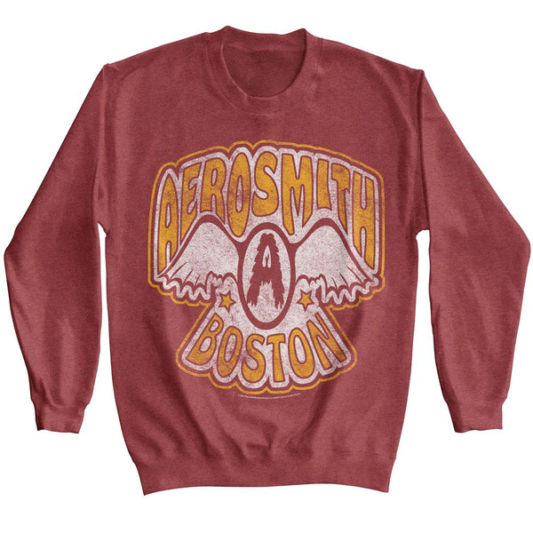 Aerosmith - VTG Logo Boston Sweatshirt - HYPER iCONiC.