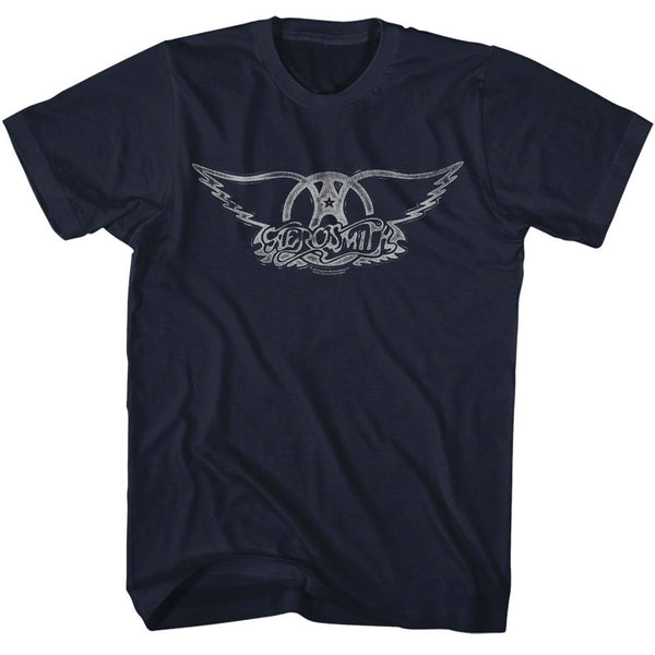 Aerosmith - Wings Logo Light Boyfriend Tee - HYPER iCONiC.
