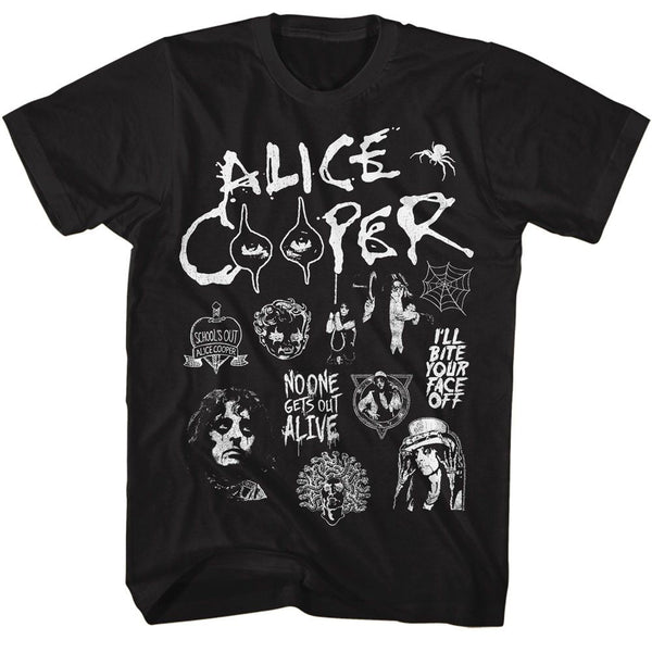 Alice Cooper - Collage Boyfriend Tee - HYPER iCONiC.