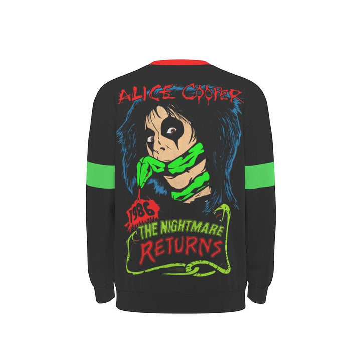 Alice Cooper Nightmare Drop Shoulder Sweatshirt - HYPER iCONiC.