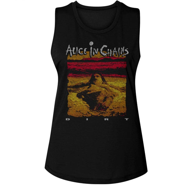 Alice In Chains - Dirt Album Art Womens Muscle Tank Top - HYPER iCONiC.