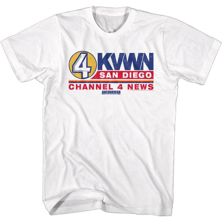 Anchorman Ch 4 News Logo T-Shirt - HYPER iCONiC