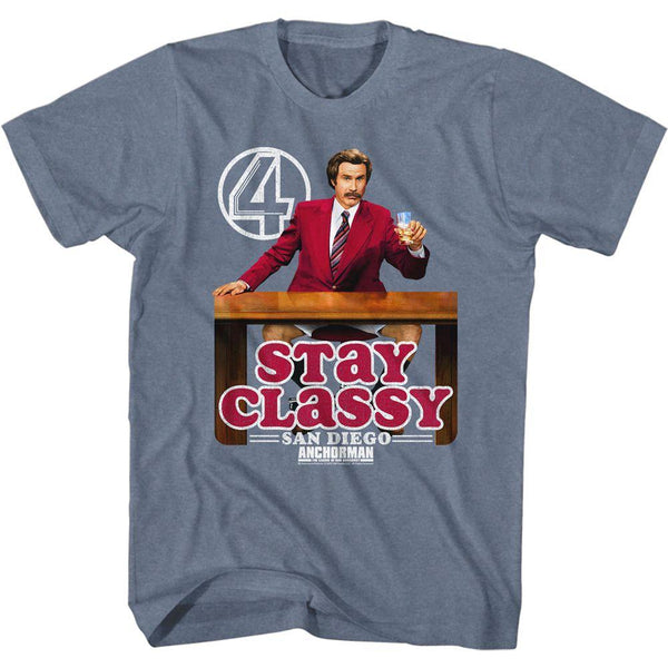 Anchorman - Stay Classy Logo T-Shirt - HYPER iCONiC