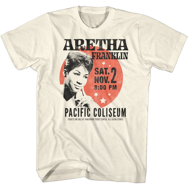 Aretha Franklin - Aretha Circle Poster T-Shirt - HYPER iCONiC.