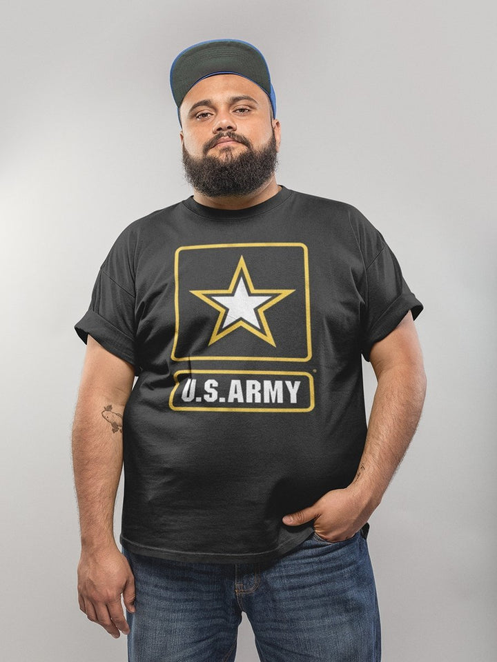 ARMY- COLOR LOGO BIG AND TALL T-SHIRT - HYPER iCONiC.