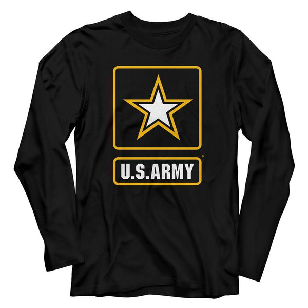 Army - Color Logo Long Sleeve Boyfriend Tee - HYPER iCONiC