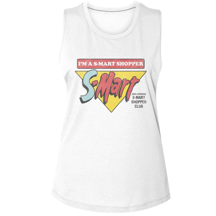Army Of Darkness - AOD Smart Shopper Womens Muscle Tank Top - HYPER iCONiC.