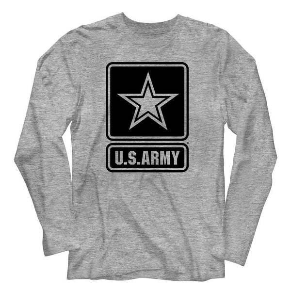 Army - Star Logo Long Sleeve Boyfriend Tee - HYPER iCONiC