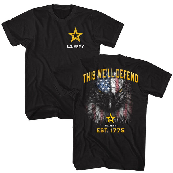 Army - Well Defend Front And Back Boyfriend Tee - HYPER iCONiC.