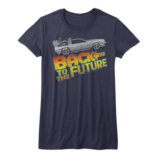 Back To The Future - 8Bit To The Future Womens T-Shirt - HYPER iCONiC