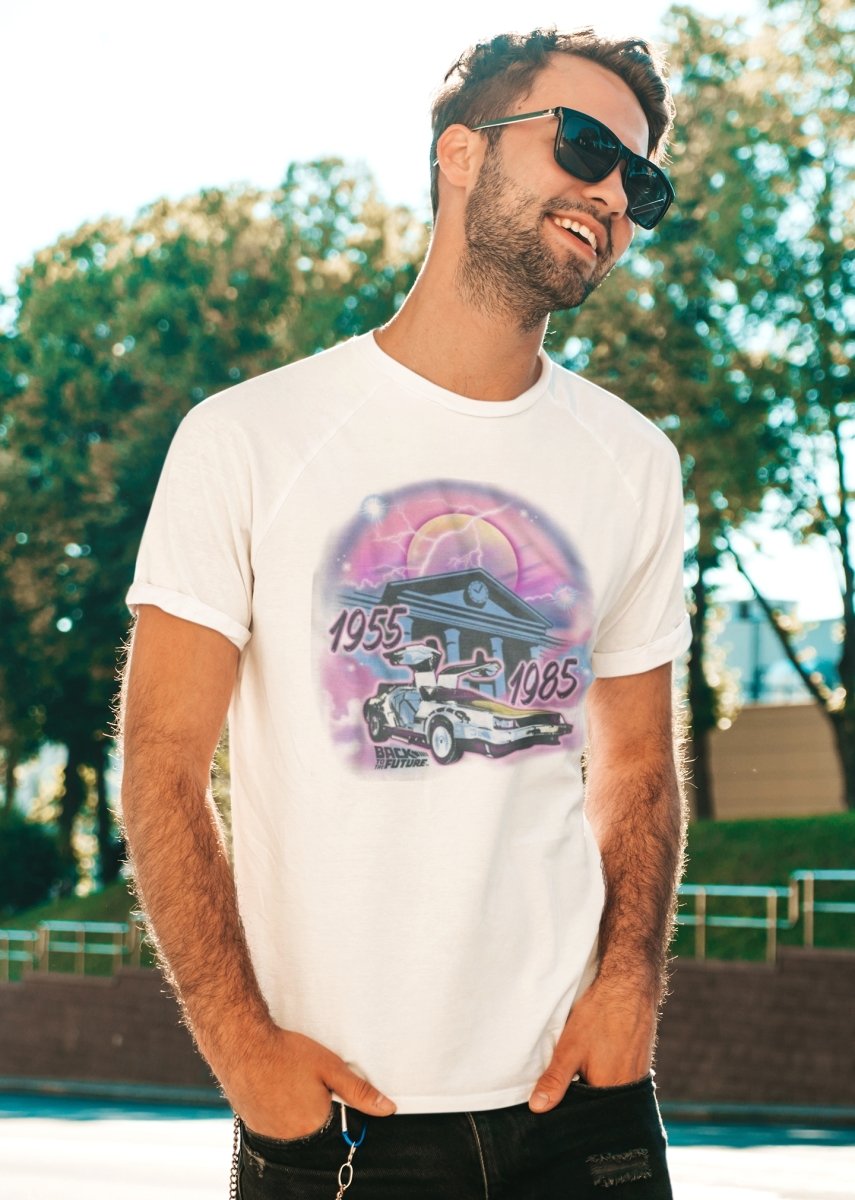 Kvalifikation Bliv sammenfiltret Levere Back To The Future Airbrush T-Shirt – HYPER iCONiC.