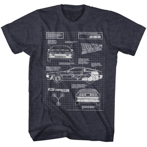 Back To The Future Blueprint 2 T-Shirt - HYPER iCONiC