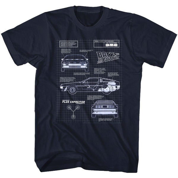 Back To The Future Blueprint T-Shirt - HYPER iCONiC