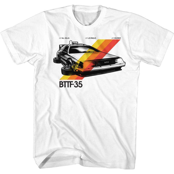 Back To The Future Bttf-35 Stripes T-Shirt - HYPER iCONiC