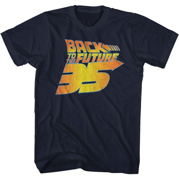 Back To The Future Bttf 35Th Distressed T-Shirt - HYPER iCONiC