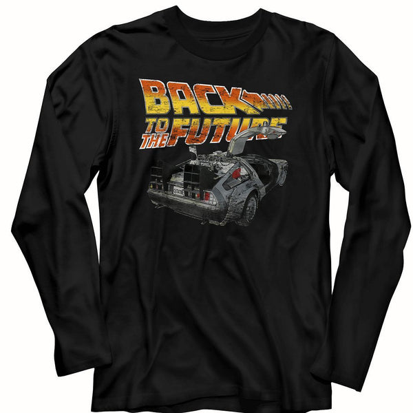 Back To The Future - BTTF Car Long Sleeve Boyfriend Tee - HYPER iCONiC