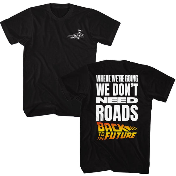 Back To The Future - BTTF Don't Need Roads Boyfriend Tee - HYPER iCONiC.