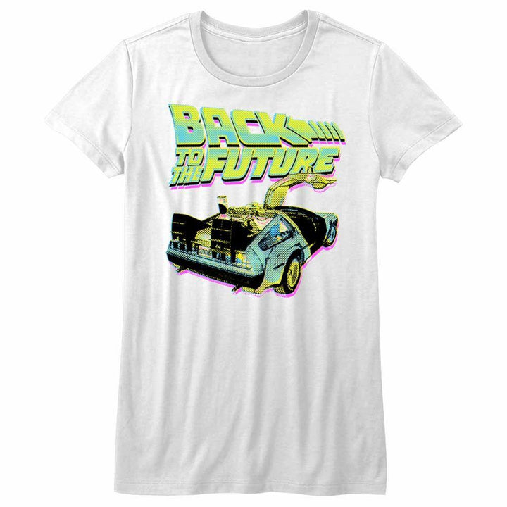 Back To The Future - BTTF Neon Womens T-Shirt - HYPER iCONiC