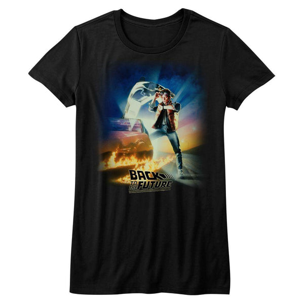 Back To The Future - BTTF Poster Womens T-Shirt - HYPER iCONiC