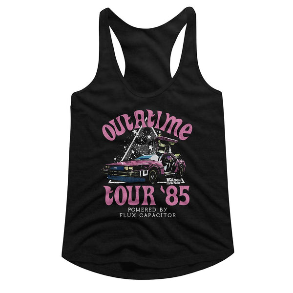 Back To The Future - BTTF Star Triangle Womens Racerback Tank Top - HYPER iCONiC.