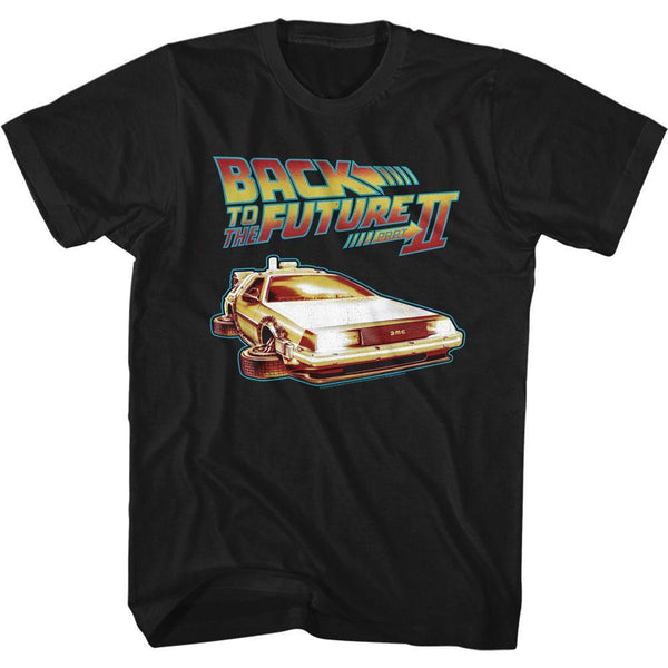 Back To The Future - BTTF2 Flying Delorean Boyfriend Tee - HYPER iCONiC
