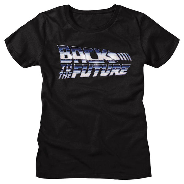 Back To The Future - Chrome To The Future Womens T-Shirt - HYPER iCONiC