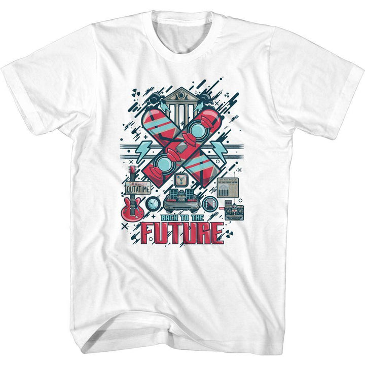 Back To The Future - Collage Boyfriend Tee - HYPER iCONiC