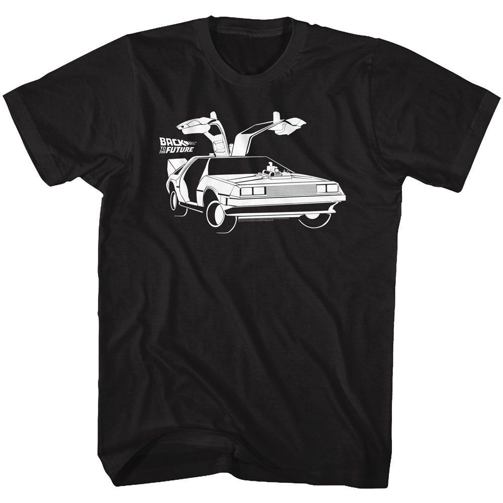 BACK TO THE FUTURE DELOREAN BIG AND TALL T-SHIRT - HYPER iCONiC.