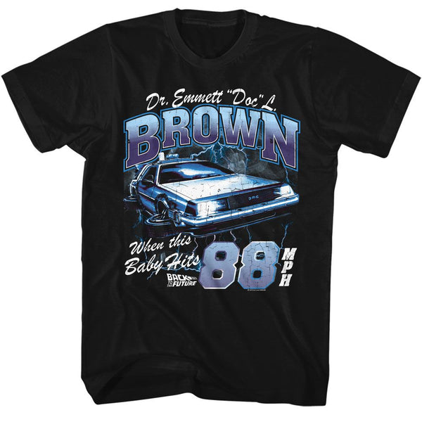 Back To The Future - Doc Brown Lightning Boyfriend Tee - HYPER iCONiC.