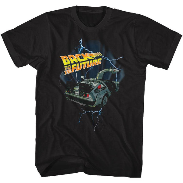 Back To The Future - Lightning Delorean T-Shirt - HYPER iCONiC