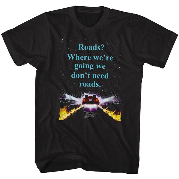 Back To The Future - No Roads T-Shirt - HYPER iCONiC