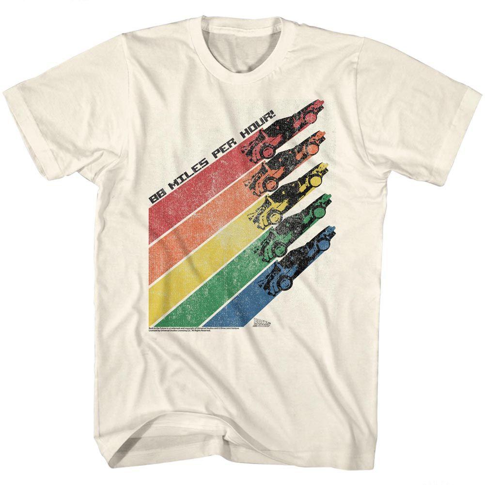 BACK TO THE FUTURE - RAINBOW BIG AND TALL T-SHIRT - HYPER iCONiC.