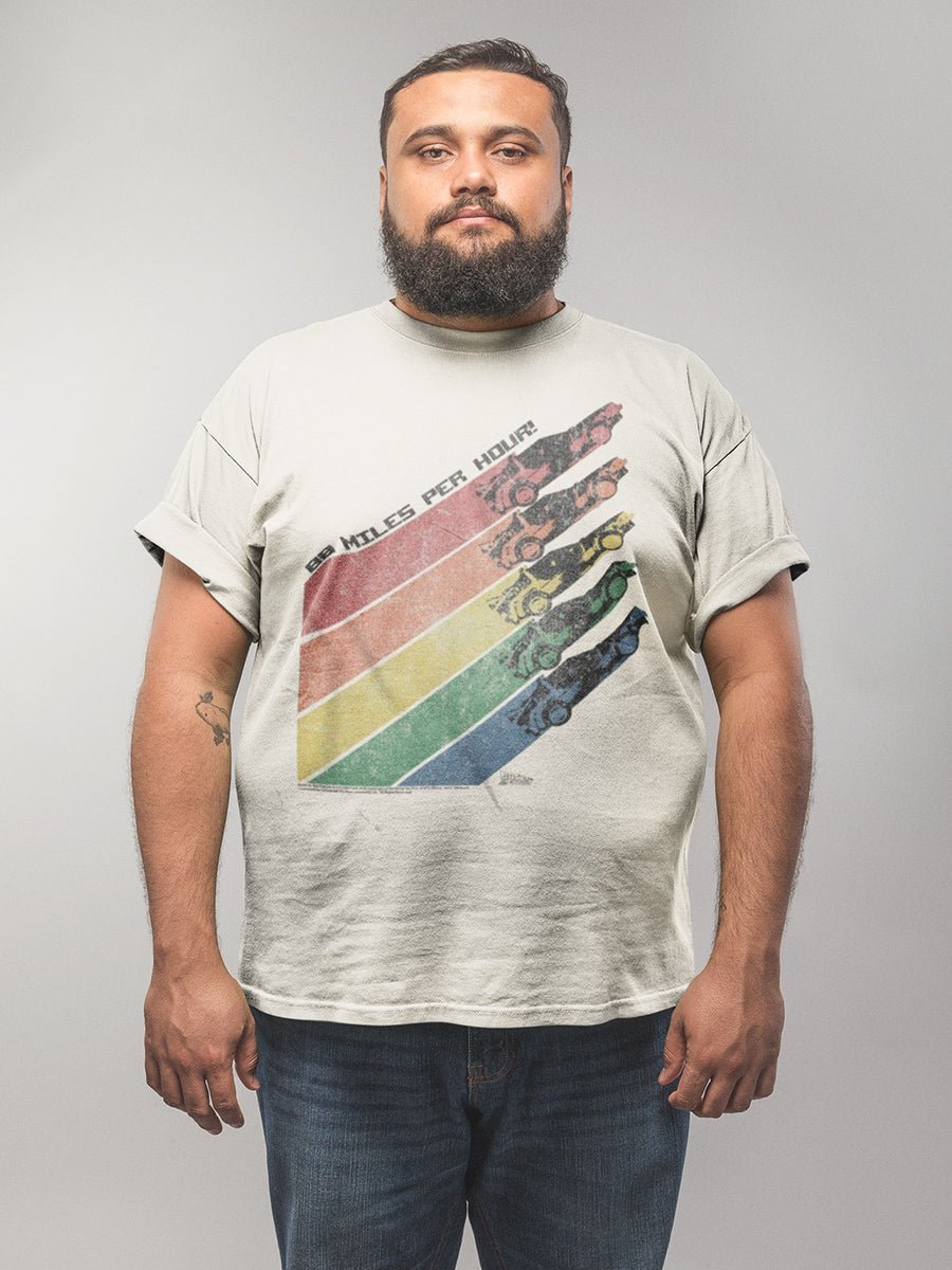 BACK TO THE FUTURE - RAINBOW BIG AND TALL T-SHIRT - HYPER iCONiC.