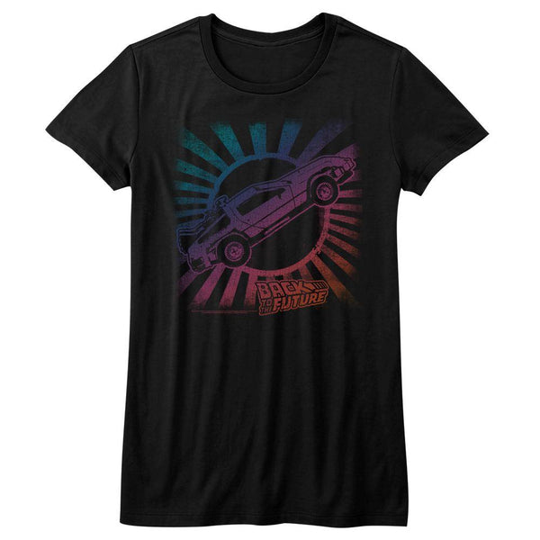 Back To The Future - Rainbow Womens T-Shirt - HYPER iCONiC