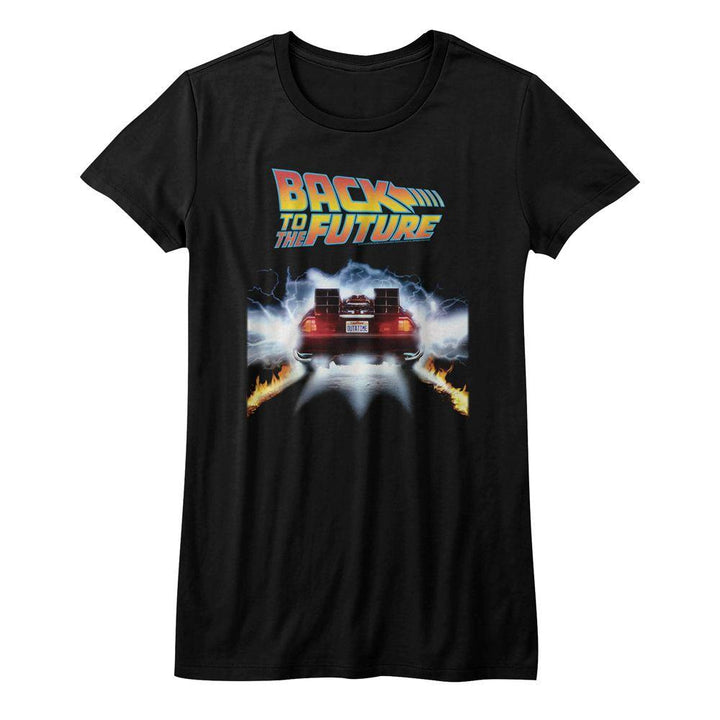 Back To The Future - Tail Lights Womens T-Shirt - HYPER iCONiC