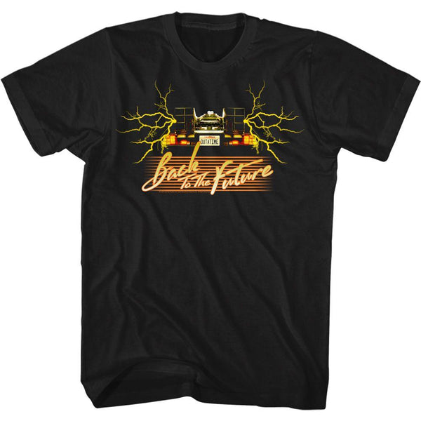Back To The Future - Yellow Electric Delorean T-Shirt - HYPER iCONiC