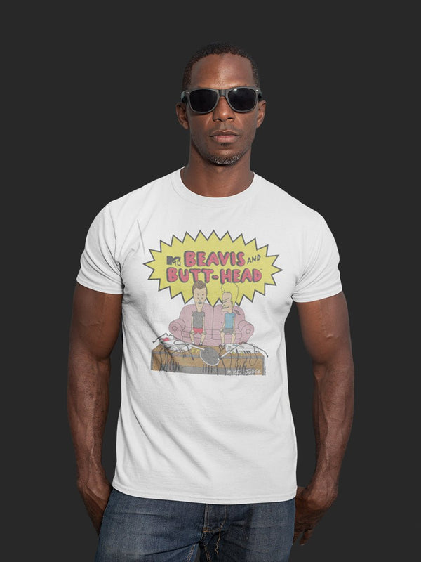 Beavis And Butthead - Watching TV T-Shirt - HYPER iCONiC.