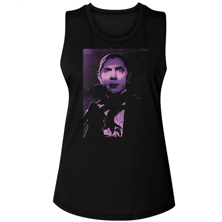 Bela Lugosi - Intense Face Womens Muscle Tank Top - HYPER iCONiC.