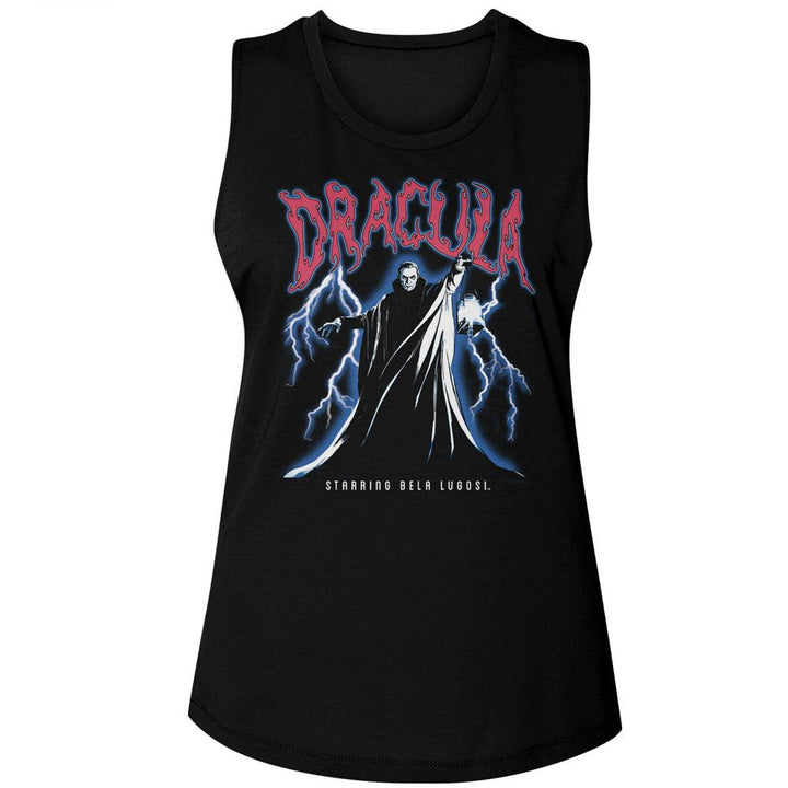 Bela Lugosi - Lightning Womens Muscle Tank Top - HYPER iCONiC.