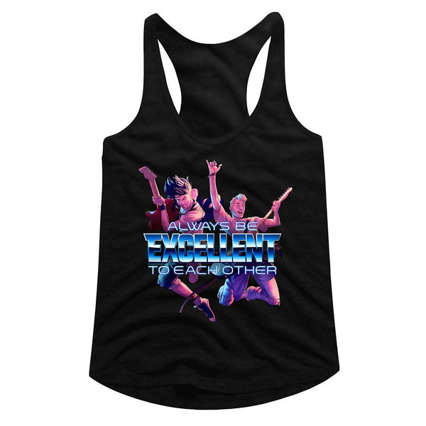 Bill And Ted - Always Excellent Womens Racerback Tank - HYPER iCONiC