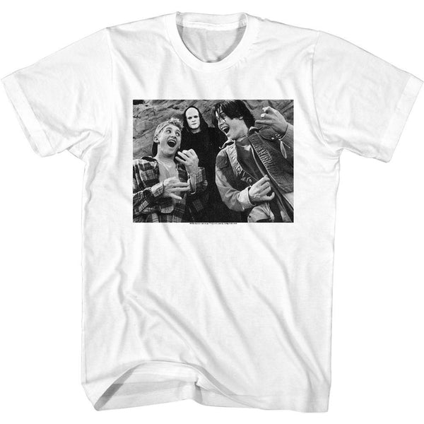 Bill And Ted Bill & Ted & Death T-Shirt - HYPER iCONiC