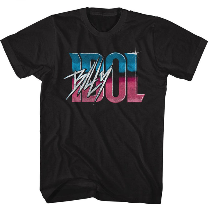 Billy Idol - Billy Idol Idol Name Gradient T-Shirt - HYPER iCONiC.